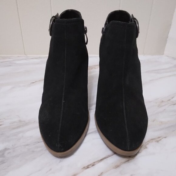 Michael Shannon | Black Suede Ankle Boot Side Zip | Size 9.5 - Picture 3 of 12